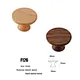 40mm Black Walnut Knobs